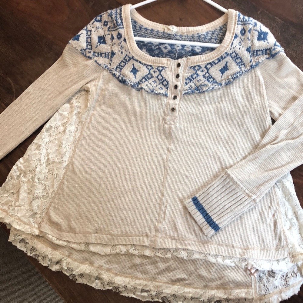 Free People Long Sleeve Blouse